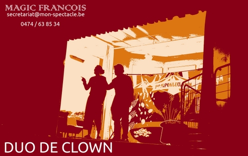 Affiche duo de clowns