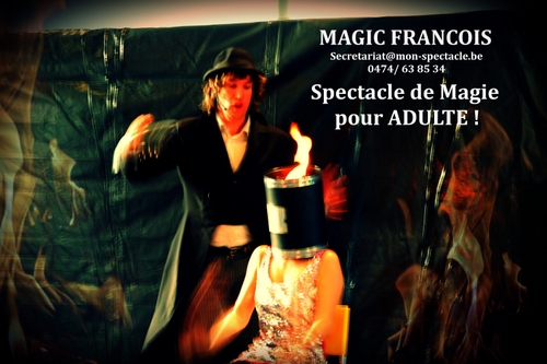 Affiche spectacle de magie adulte